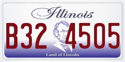 IL license plate B324505