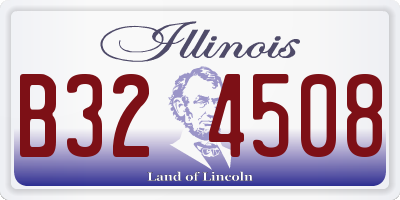 IL license plate B324508
