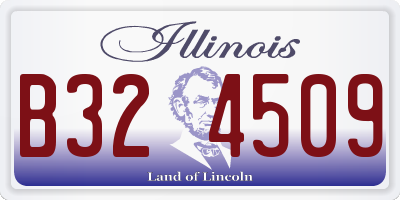 IL license plate B324509