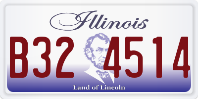 IL license plate B324514