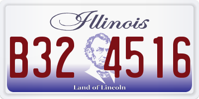 IL license plate B324516