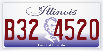 IL license plate B324520