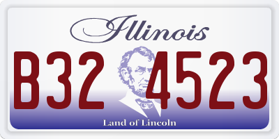 IL license plate B324523