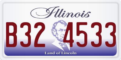 IL license plate B324533