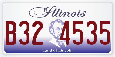 IL license plate B324535