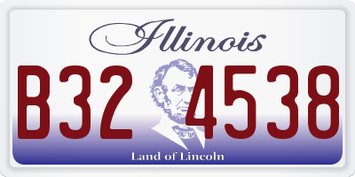 IL license plate B324538