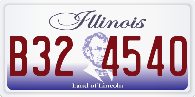 IL license plate B324540