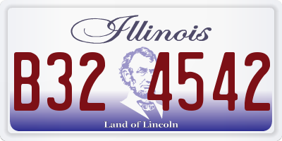 IL license plate B324542