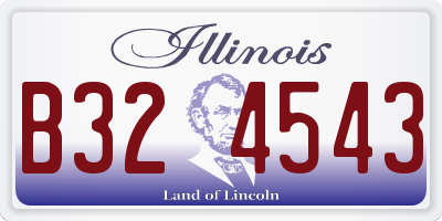IL license plate B324543