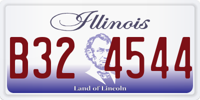 IL license plate B324544