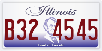 IL license plate B324545