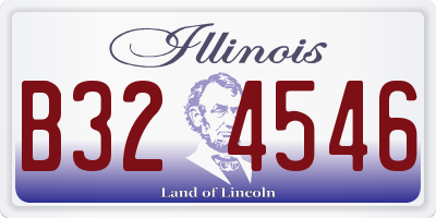 IL license plate B324546