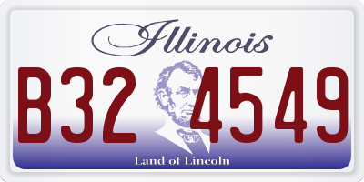 IL license plate B324549