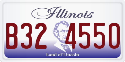 IL license plate B324550