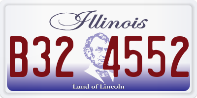 IL license plate B324552