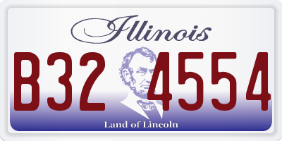 IL license plate B324554
