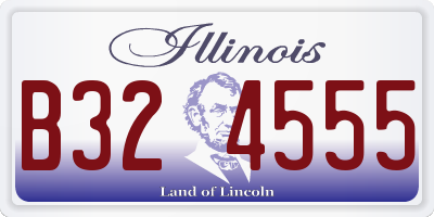 IL license plate B324555