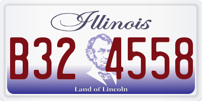 IL license plate B324558