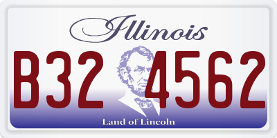 IL license plate B324562