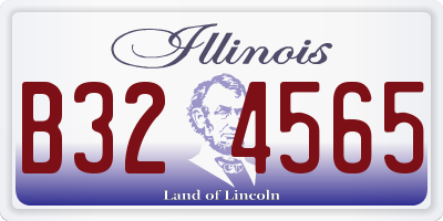 IL license plate B324565
