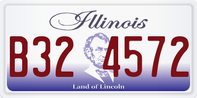 IL license plate B324572