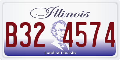 IL license plate B324574