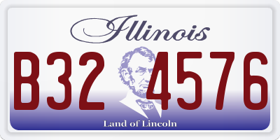 IL license plate B324576