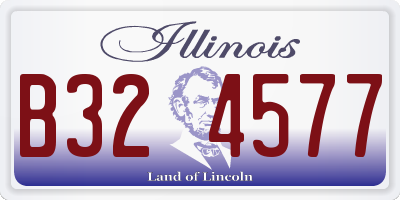 IL license plate B324577
