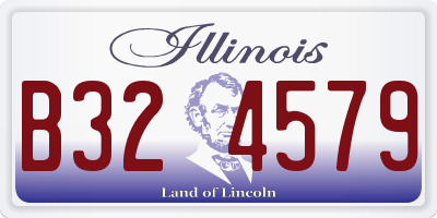 IL license plate B324579