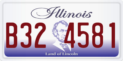 IL license plate B324581