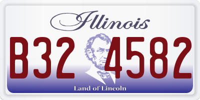 IL license plate B324582