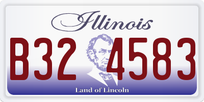 IL license plate B324583