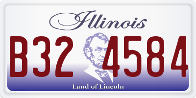 IL license plate B324584