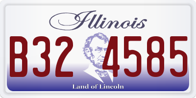 IL license plate B324585