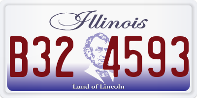 IL license plate B324593