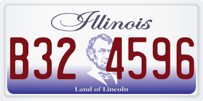 IL license plate B324596