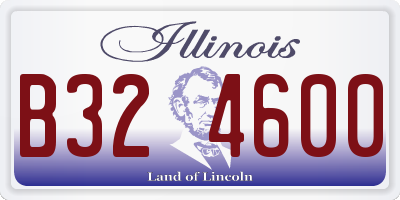 IL license plate B324600