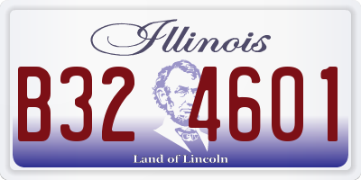 IL license plate B324601