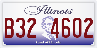 IL license plate B324602