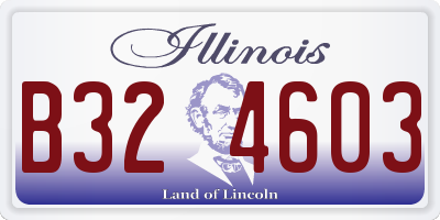 IL license plate B324603