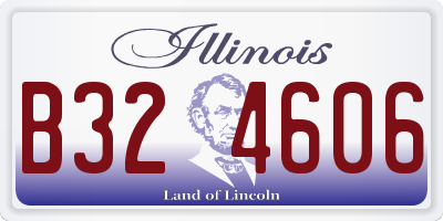 IL license plate B324606