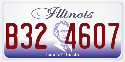 IL license plate B324607