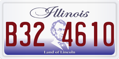 IL license plate B324610