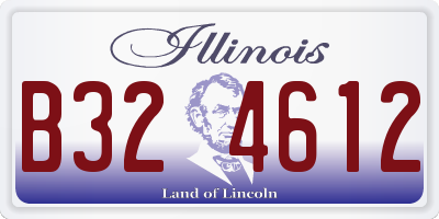 IL license plate B324612