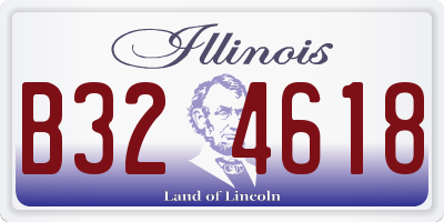 IL license plate B324618