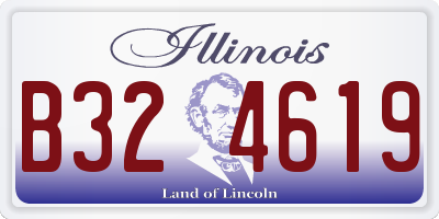 IL license plate B324619