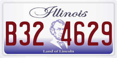 IL license plate B324629
