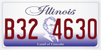 IL license plate B324630