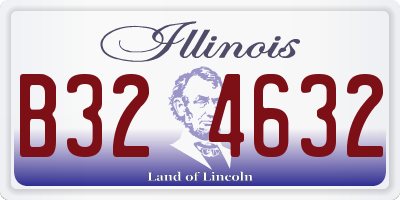 IL license plate B324632