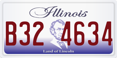 IL license plate B324634